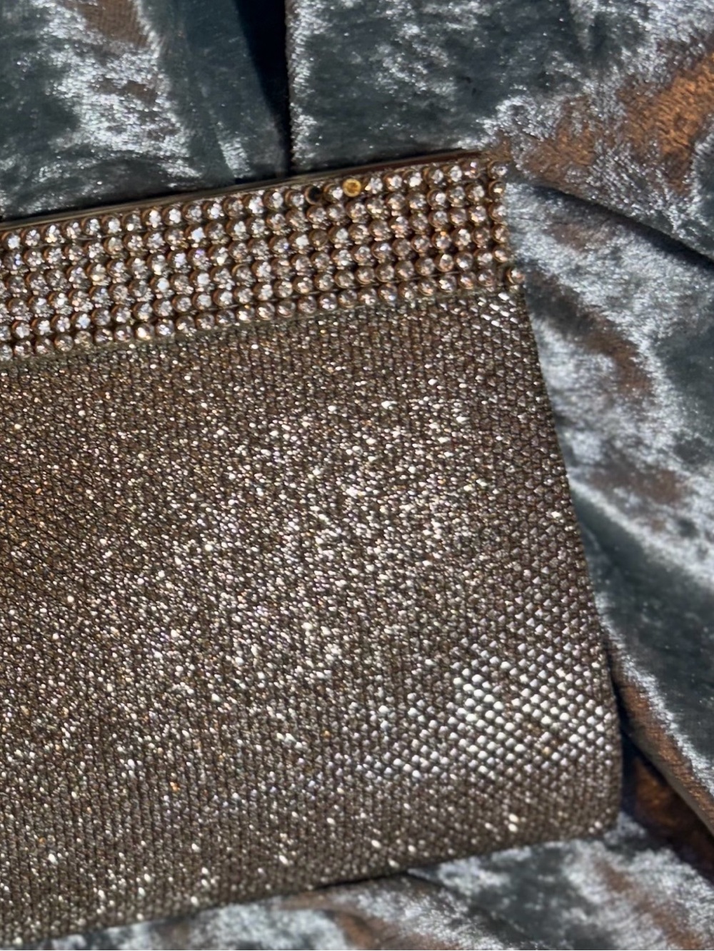Elegant Rhinestone Evening Clutch in Bronze - Picture 9 of 9
